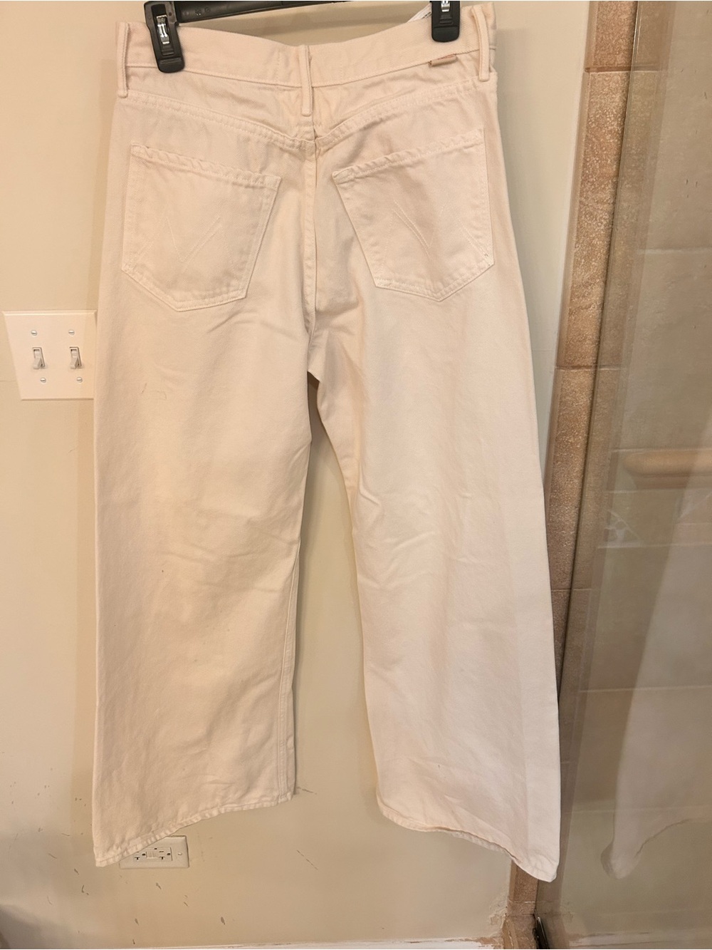 MOTHER Lemon Twist High-Rise Wide Leg Jeans in Natural - Picture 3 of 8